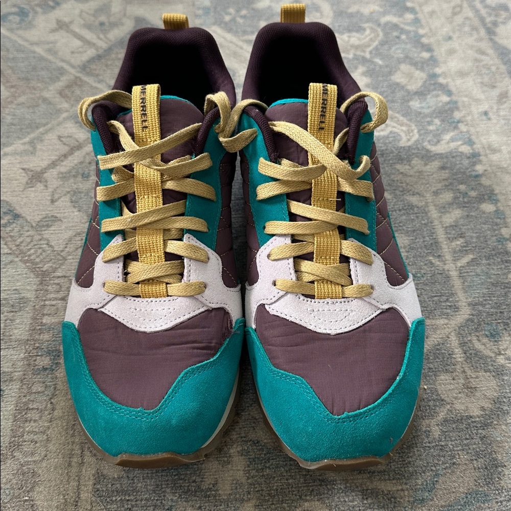Merrell Burgundy and Teal Sneakers